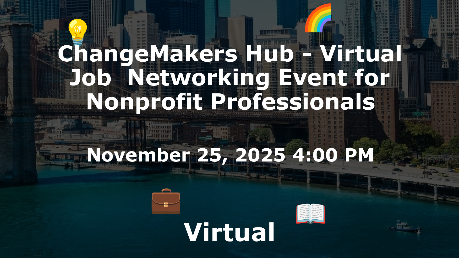 ChangeMakers Hub - Virtual Job  Networking Event for Nonprofit Professionals event image